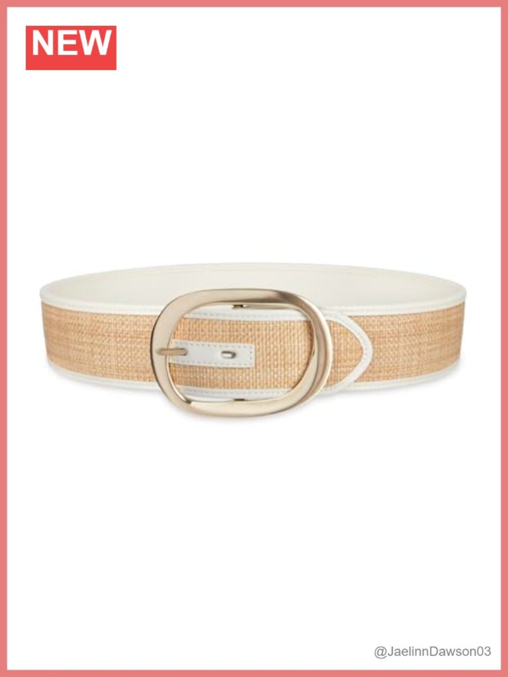 Women's Reversible Belt 2-Inch Sculpted Buckle Adjustable 7 Holes